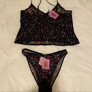 Savage X Fenty Mesh Cami & Crotchless Panty Set